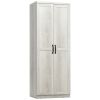 63" Kitchen Pantry Cabinet Storage with 5-Tier Shelving 2 Adjustable Shelves, Antique White