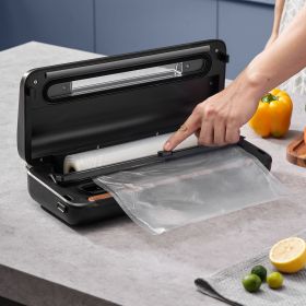 Vacuum Sealer Machine, 80Kpa 120W Powerful Compact Food Sealer, 7-in-1 Multi-Functional Food Vacuum Sealer, Automatic Air Sealing System with Built-i