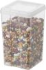 Food Storage Containers with Flip-Top Lid, 2.7 Qt - 6 Pack, Clear Stackable Food Containers for Kitchen & Pantry Organization, BPA-Free, Food Grade P