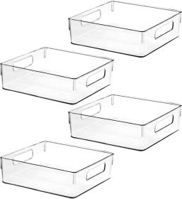 Plastic Storage Bins, Pantry Organizers and Storage, Kitchen Organization and Storage Containers Bins for Organizing, Fridge, Freezer, Bathroom, Pant