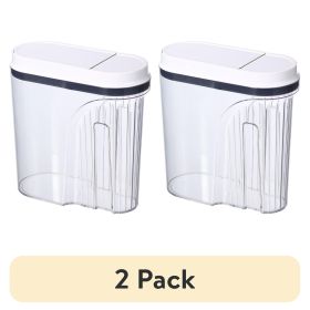 (2 pack)19-Cup Airtight Cereal Container, BPA-Free Food Storage with Easy-Grip Handle and One-Handed Lid for Pantry & Kitchen Organization, Well Suit