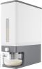 Rice Dispenser 25 Lbs(11.3kg), Rice Storage Container Sealed Moisture Proof with Measuring Cup for Kitchen Pantry Household, BPA-Free, 1 Pack Grey