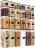 Airtight Food Storage Containers Set with Lids - 24 PCS, BPA Free Kitchen and Pantry Organization, Plastic Leak-proof Canisters for Cereal Flour Suga