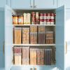Food Storage Containers with Flip-Top Lid, 8 Pack Combo Set, Clear Stackable Food Containers for Kitchen & Pantry Organization, BPA-Free, Food Grade