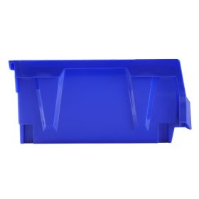 Plastic Storage Bin, (11-Inch x 11-Inch x 5-Inch), Hanging Stackable Storage Organizer Bin, Blue/Red, 6-Pack, Heavy Duty Stacking Containers for Clos