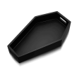 14.2'' Tall Halloween Coffin Charcuterie Boards - Sturdy Wooden Gothic Bathroom Tray Decor - Goth Container for Kitchen Food, Vanity Makeup, Perfume,
