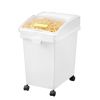 Rice Storage Container, 6.6Gallon/25L x3 Capacity Large Dog Food Dispenser Bin, Kitchen Ingredient Grain Cereal Flour Bin, Pet food Containers with W