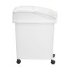 Rice Storage Container, 6.6Gallon/25L x3 Capacity Large Dog Food Dispenser Bin, Kitchen Ingredient Grain Cereal Flour Bin, Pet food Containers with W
