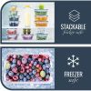 50 pcs Meal Prep Container with Lids Set, Leakproof, BPA-Free, Food Storage Containers, Reusable Lunch Storage Set for Kitchen Organization