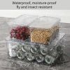 Clear Storage Bins With Lids,5 Packs Food Storage Organizer,Cabinet Storage Basket for Clothing, Towels, Cosmetics, Kitchen Storage Containers,Transp