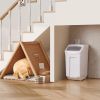 Rice Storage Container, 4.5Gallon/20L Capacity Large Dog Food Dispenser Bin, Kitchen Ingredient Grain Cereal Flour Bin, Pet food Containers with Whee