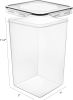 Extra Large 7qt / 6.5L/220oz Tall Food Storage Containers, WIDE DEEP, 4-Piece Plastic Airtight Kitchen Pantry Storage Containers for Flour, Sugar, wi