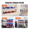 Plastic Storage Bin, (11-Inch x 11-Inch x 5-Inch), Hanging Stackable Storage Organizer Bin, Blue/Red, 6-Pack, Heavy Duty Stacking Containers for Clos