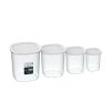 (4 pack) 8-Piece Plastic Pantry Food Storage Container Set, Kitchen Pantry Organizer Canisters for Dry Food Storage and Pantry Organization