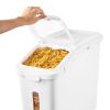 Rice Storage Container, 11.4Gallon/50L Capacity Large Dog Food Dispenser Bin, Kitchen Ingredient Grain Cereal Flour Bin, Pet food Containers with Whe