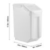 Rice Storage Container, 4.5Gallon/20L Capacity Large Dog Food Dispenser Bin, Kitchen Ingredient Grain Cereal Flour Bin, Pet food Containers with Whee