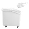 Rice Storage Container, 27Gallon/100L Capacity Large Dog Food Dispenser Bin, Kitchen Ingredient Grain Cereal Flour Bin, Pet food Containers with Whee