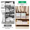 4Pcs Foldable Linen Clothing Storage Bin with Visible Clear Window Convenient Handle Multipurpose Collapsible Storage Basket Closet Fabric Container