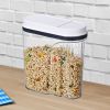 (2 pack)19-Cup Airtight Cereal Container, BPA-Free Food Storage with Easy-Grip Handle and One-Handed Lid for Pantry & Kitchen Organization, Well Suit
