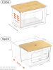 Trash Bag Dispenser Under Sink Organizer, 2-in-1 Acrylic Trash Bags Holder with Bamboo Lid, Holds Large Rolls up to 100 Count, Garbage Bag Storage Co