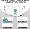Plastic Storage Bins – Pantry Organizers Storage Containers, Cabinet Organizer - Home Organization Must Haves for Kitchen, Laundry Room, Office, Clos