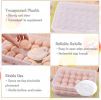 Deviled Egg Containers with Lid, (Set of 2),Stackable Plastic Egg Holder for 48 Eggs,Clear Egg Storage Holder for Fridge,Keep Fresh,Easter,Thanksgivi