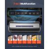 Vacuum Sealer Machine, 80Kpa 120W Powerful Compact Food Sealer, 7-in-1 Multi-Functional Food Vacuum Sealer, Automatic Air Sealing System with Built-i