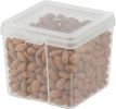 Food Storage Containers with Flip-Top Lid, 1.3 Qt - 10 Pack, Clear Stackable Food Containers for Kitchen & Pantry Organization, BPA-Free, Food Grade