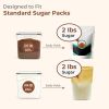 Brown Sugar Container Set of 2 (2.5L/2.6Qt), Airtight Food Storage Containers with Lids and Terra Cotta Brown Sugar Saver, Plastic Canisters Sets for