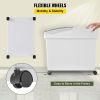 Rice Storage Container, 10.5Gallon/40L x3 Capacity Large Dog Food Dispenser Bin, Kitchen Ingredient Grain Cereal Flour Bin, Pet food Containers with