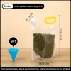5pcs Food Storage Bags; Portable Folding Sealed Food Storage Containers With Lids; Clear Reusable Large Capacity Storage Bags; Moisture-proof Sealed