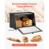 Bread Box for Kitchen Counter, Large Capacity Bamboo Bread Storage Container, Farmhouse Wooden Breadbox Organizer for Homemade Bread, Storage Holder
