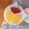 1 Pc Food Storage Box; Sealed Storage Container BPA Free Plastic Cereal Dispenser; Large Kitchen Storage Container With Lid And Compartment For Cerea