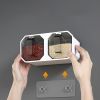 1pc Punch-free Wall-mounted Seasoning Box; Seasoning Jar; Kitchen Seasoning Storage Container; Seasoning Bottle; Spice Box Organizer; Seasoning Stora